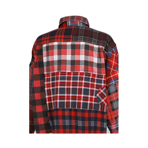 Flannel Shirt -> Straight Hem Shirt / Assorted