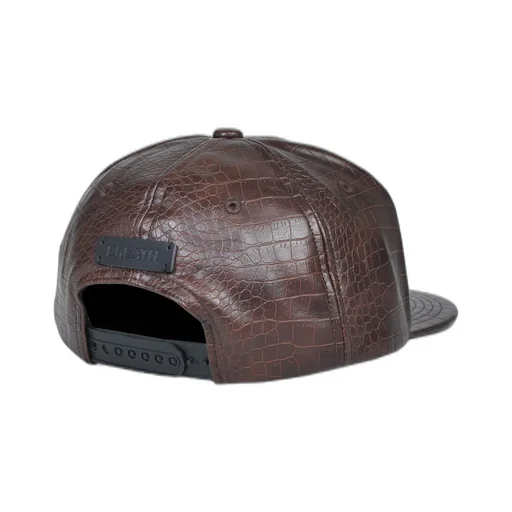 Bh Logo Faux Crocodile Cap / Brw