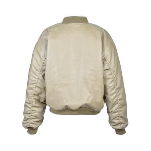 Faux Crocodile Bomber Jacket / Bei