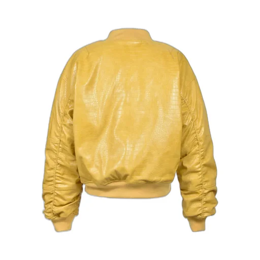 Faux Crocodile Bomber Jacket / Mus