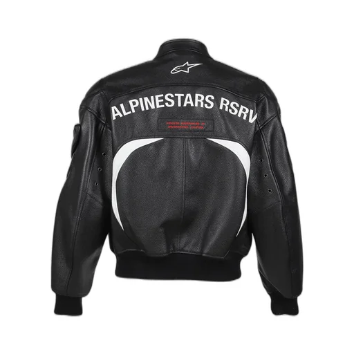 Chief Bomber Leather Jacket / Blk