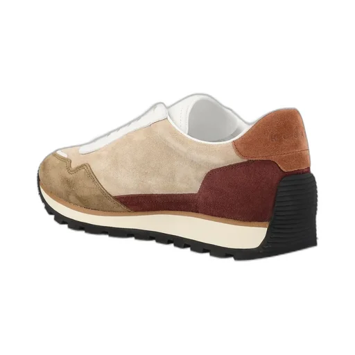 Hogan Round-Toe Lace-Up Sneakers