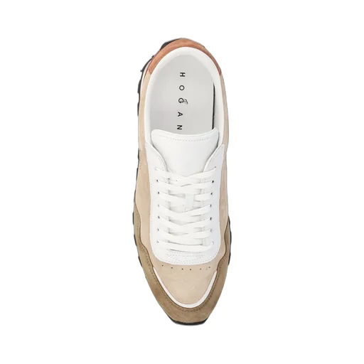 Hogan Round-Toe Lace-Up Sneakers
