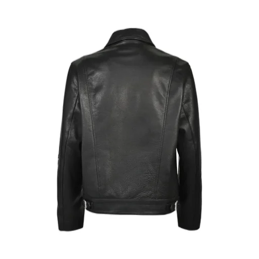 Motorcycle Leather Jacket / Blk