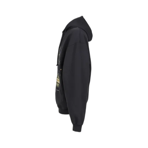 Paris Tourist Zip-Up Hoodie / Blk