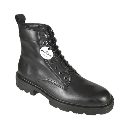 Hogan H673 Lace-Up Combat Boots