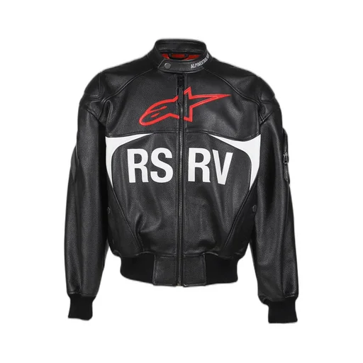 Chief Bomber Leather Jacket / Blk