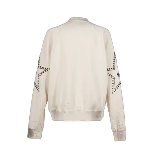 Star Studded Crewneck / Vtg Wht