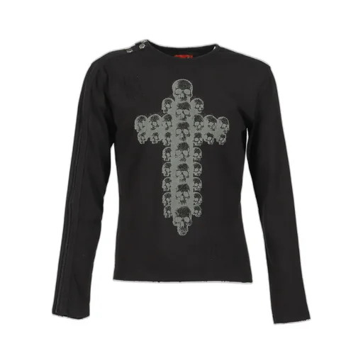 Wound Zip Long Slleve / Blk