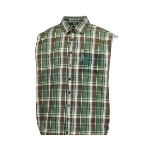 Bender Cut Off Flannel / Grn Plaid