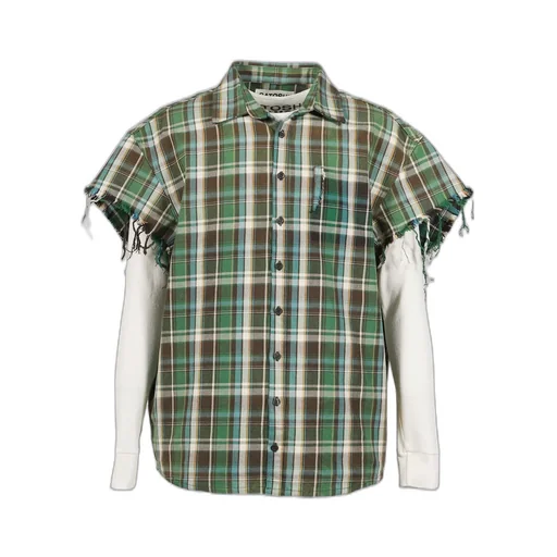Bender Cut Off Flannel / Grn Plaid