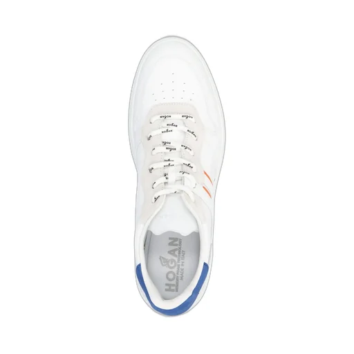 Hogan Round Toe Lace-Up Sneakers