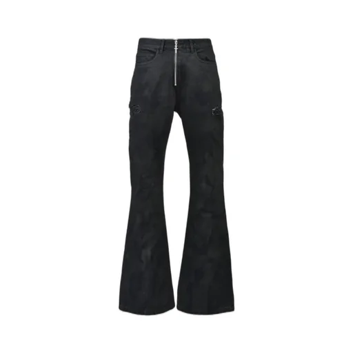 Coating Denim Flare Pants / Blk