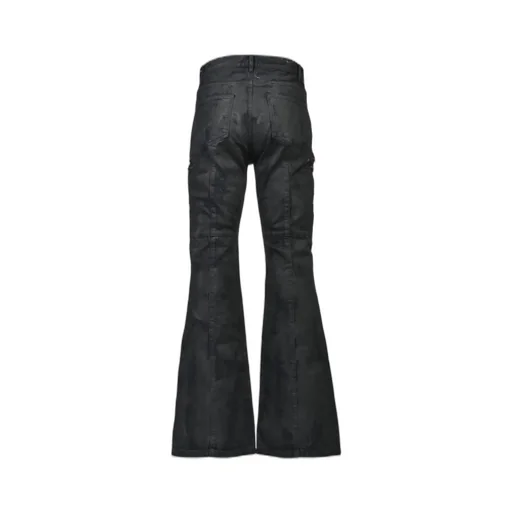 Coating Denim Flare Pants / Blk