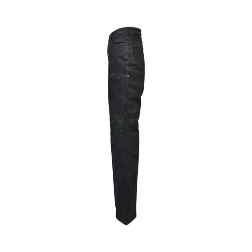 Coating Denim Flare Pants / Blk