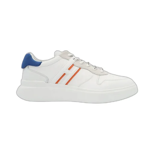 Hogan Round Toe Lace-Up Sneakers