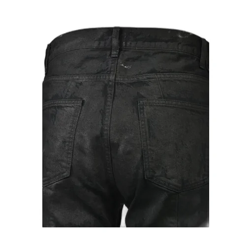 Coating Denim Flare Pants / Blk