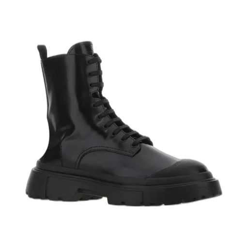 Hogan H619 Combat Lace-Up Boots