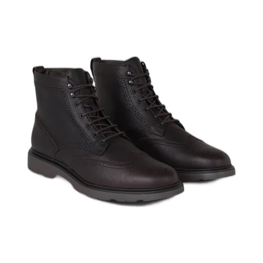 Hogan H393 Ankle Lace-Up Boots