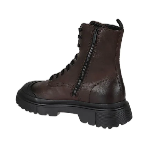 Hogan Laced Ankle-Top Boots