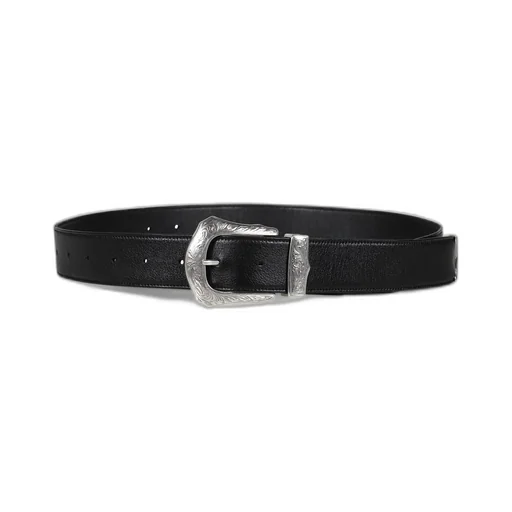 Buckle Wide Belt / Blk
