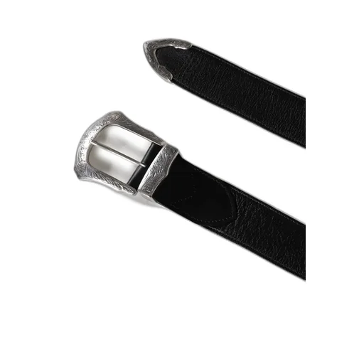 Buckle Wide Belt / Blk
