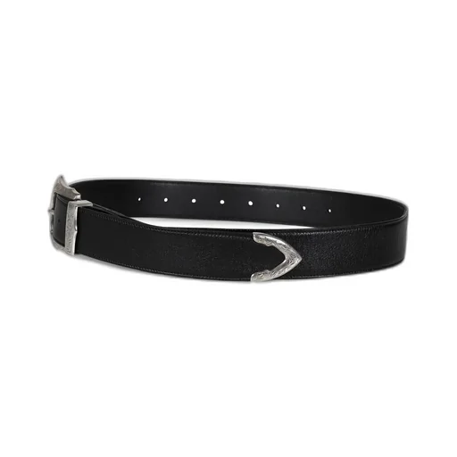 Buckle Wide Belt / Blk