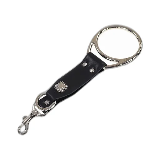 Leather Key Ring / Blk