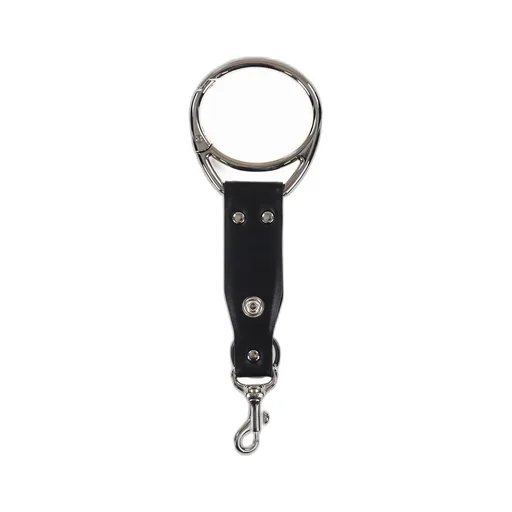 Leather Key Ring / Blk