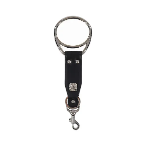 Leather Key Ring / Blk