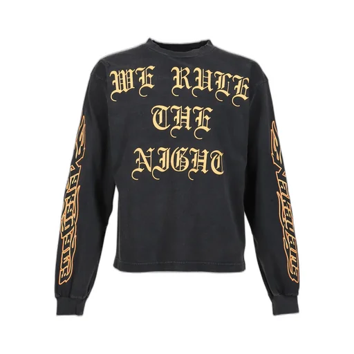 Jn Flame L/S T-Shirts / Blk
