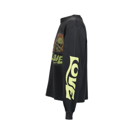 Skull Love L/S T-Shirts / Blk