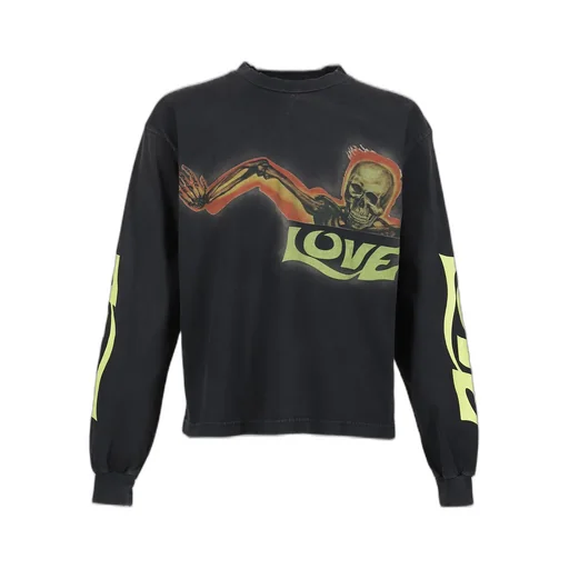 Skull Love L/S T-Shirts / Blk
