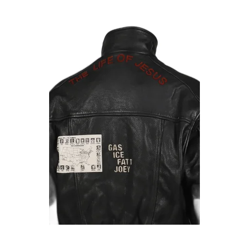 The Commission Leather Bomber Jacket / Blk