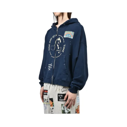 Treatment Center Zip Hooded Sweatshirt / Nvy