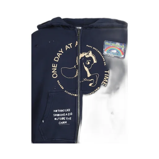 Treatment Center Zip Hooded Sweatshirt / Nvy