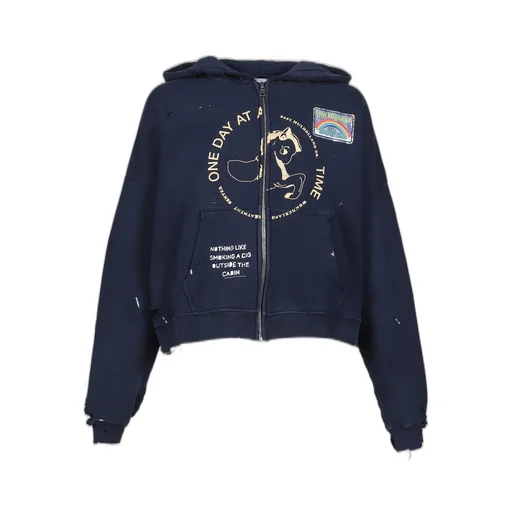 Treatment Center Zip Hooded Sweatshirt / Nvy