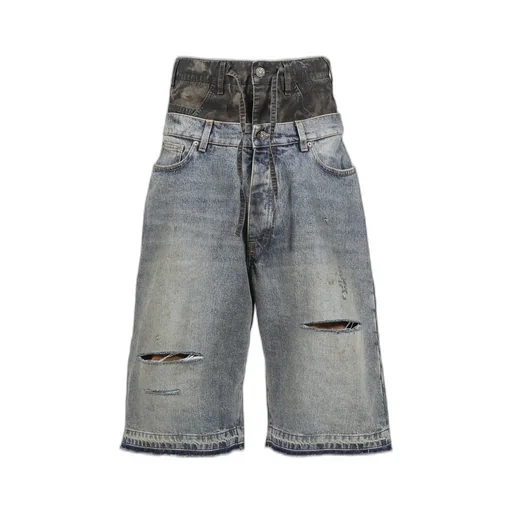 Big Daddy Double Short / Vtg Washed Blu