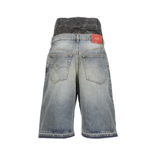 Big Daddy Double Short / Vtg Washed Blu