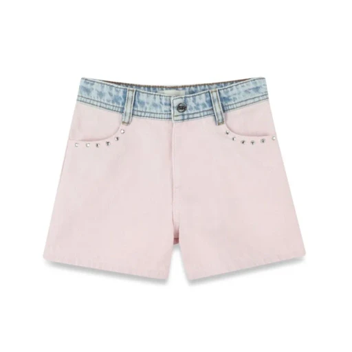 Sonia Rykiel Enfant Jean Studded Shorts