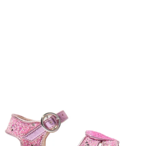 Sophia Webster Mini Heart-Patch Open Toe Sandals