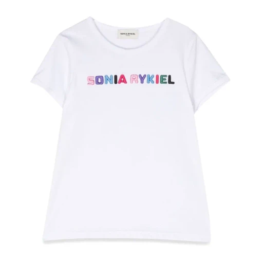 Sonia Rykiel Enfant Logo Tee Contrasting Trim