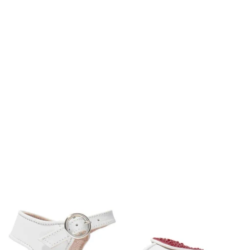 Sophia Webster Mini Heart-Patch Embellished Sandals