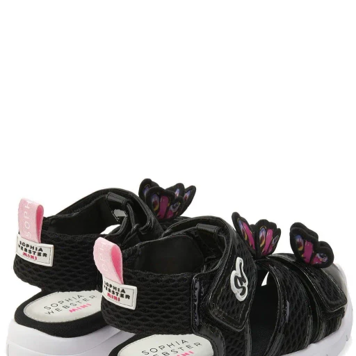 Sophia Webster Mini Butterfly-Patch Open Toe Sandals
