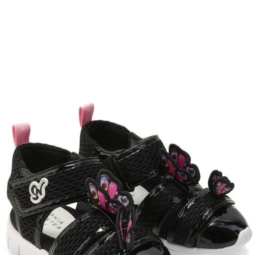 Sophia Webster Mini Butterfly-Patch Open Toe Sandals