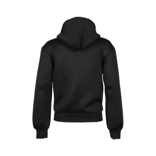 Black Neoprene Hoodie / Blk