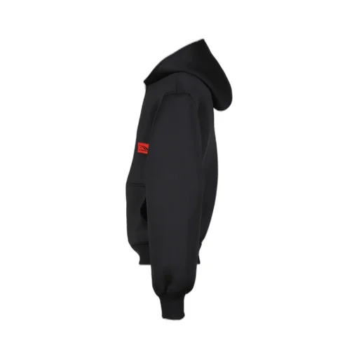 Black Neoprene Hoodie / Blk