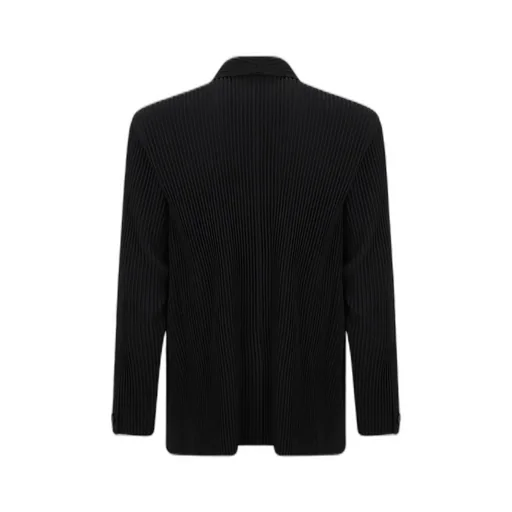 Homme Plissé Issey Miyake Single Breasted Pleated Jacket
