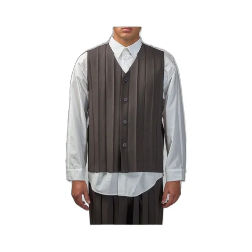 Homme Plissé Issey Miyake Edge Ensemble Pleated Vest