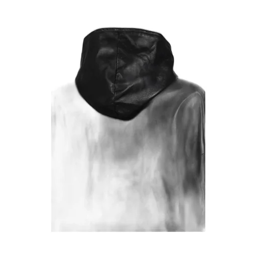 Mskrd Leather Hoodie Jacket / Blk